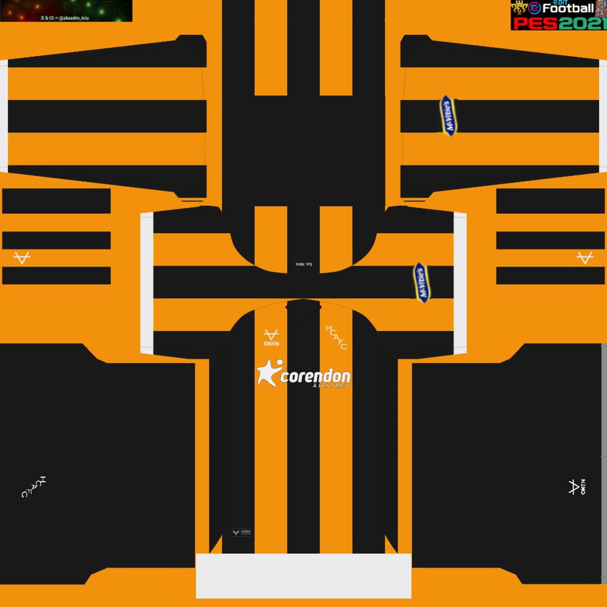 akcedm_kits's tweet photo. Official: Hull City AFC 2026-2027 Season Kits #drawing #akcedm #hullcity #kits #pes2021 #pes21 #peskit #kitmaker #pes #eFootball #hull #city #hcafc #tigers #mkmstadium #thetigers #hullcitykits #hullcityafc #mcvities #corendonairlines #Oxensports @HullCity
https://t.co/OHVt2OM4Wj https://t.co/gP6e2D8aHH