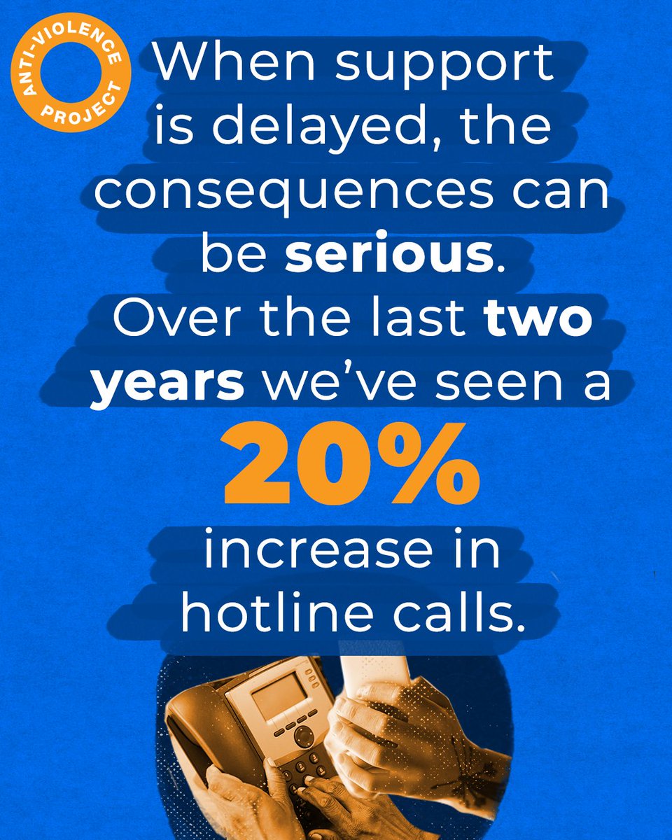 antiviolence's tweet photo. Violence doesn't keep business hours. Help strenghten AVP's 24/7 hotline!
Learn more about how you can support LGBTQ+ survivors of violence at https://t.co/0AGQE7q3ah https://t.co/0vm1DlocpN