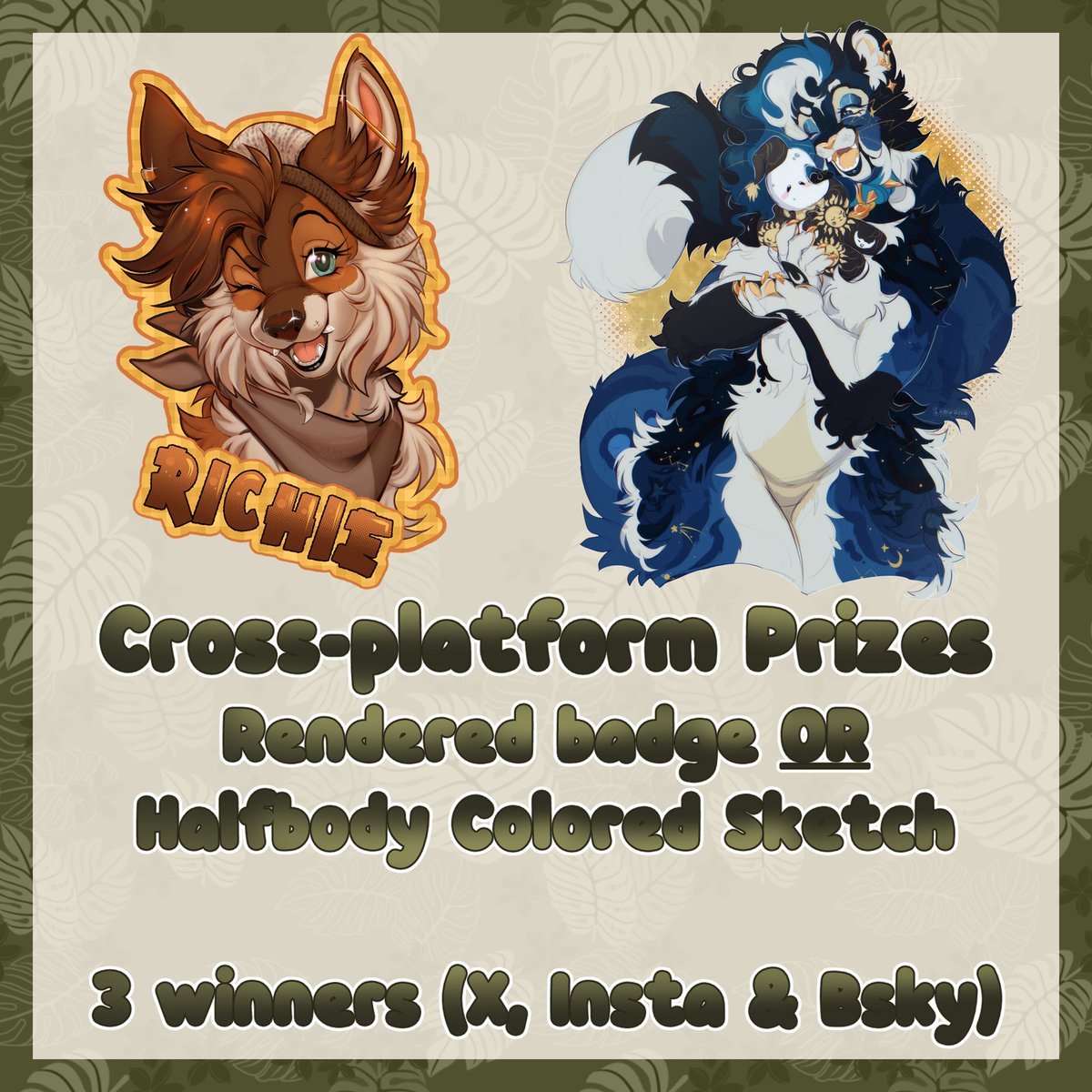 Isovana_art's tweet photo. 1K CROSS PLATFORM ART RAFFLE

Its here, the big raffle! Please read everything before entering! There are multiple chances to win! (You can increase your odds by entering on all platforms) 

Ends Nov 1st, 2026 at 12pm EST! Best of luck!

#furry #furryart #raffle #art #isovanaart https://t.co/NFSgtQjbXZ