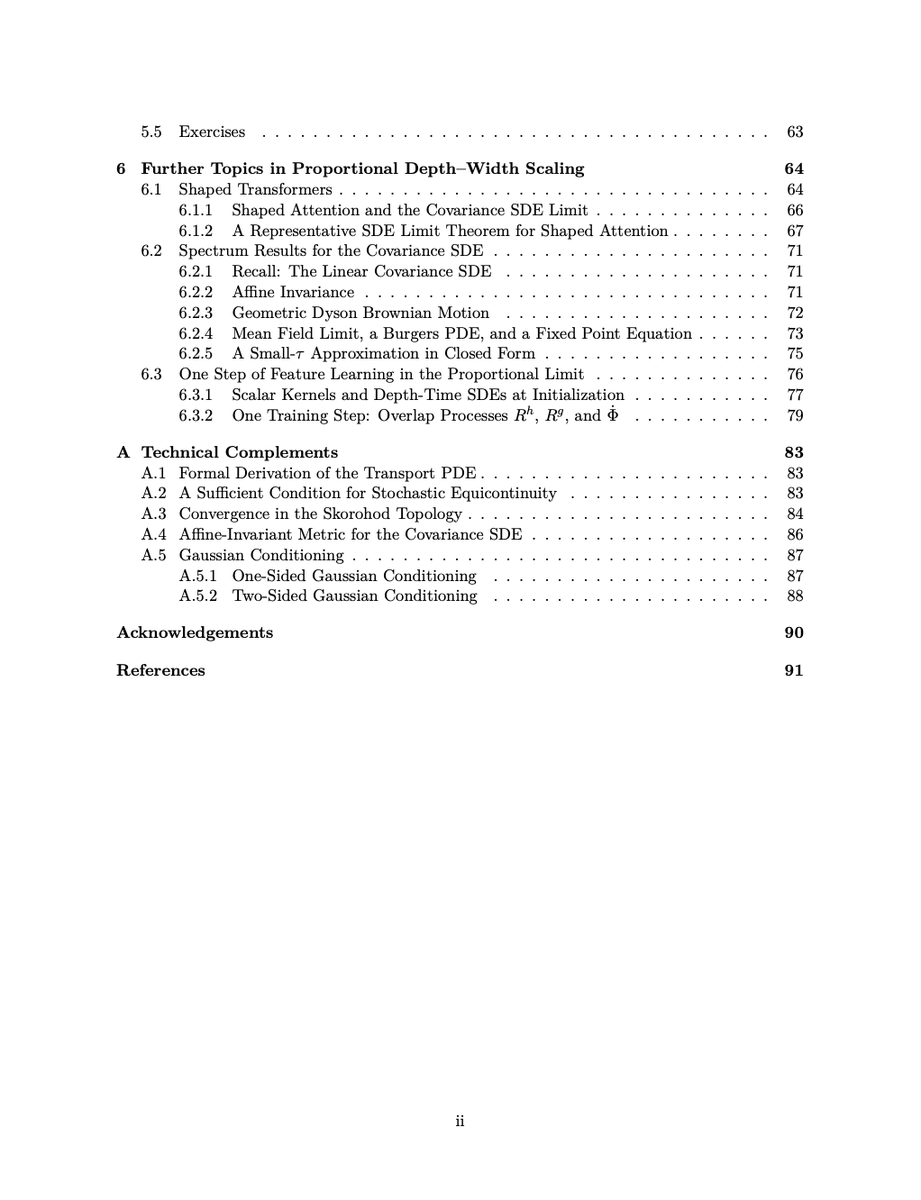 mufan_li's tweet photo. I wrote up some lecture notes (with help from GPT) based on a topics course on deep learning theory that I taught at Waterloo last fall. They focus on scaling limits of neural networks. Comments and corrections are very welcome.
https://t.co/aO0IK9BLMJ https://t.co/5un4x9oDD3