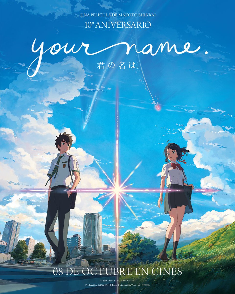Cinepolis's tweet photo. Si #YourName dejó una huella en tu corazón, ¡prepárate para revivirla! 🥹💫 ¡Su preventa ya está activa! 🎬✨ Corre por tus entradas acá 👉 https://t.co/HuBIOu1bOt @MasQueCineLatam https://t.co/9HydKdcse6