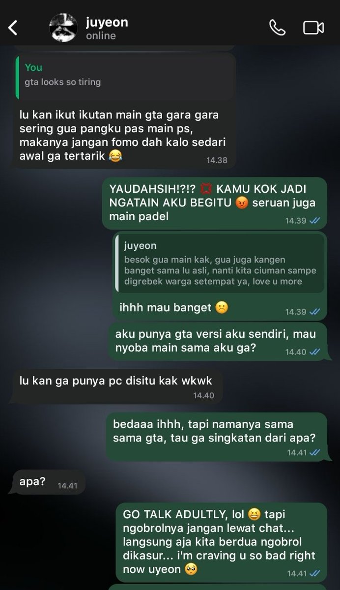 novsantara's tweet photo. junkang three tweets au — mau lanjut mainin GTA apa mainin kaka? https://t.co/KBXJCGBgnk