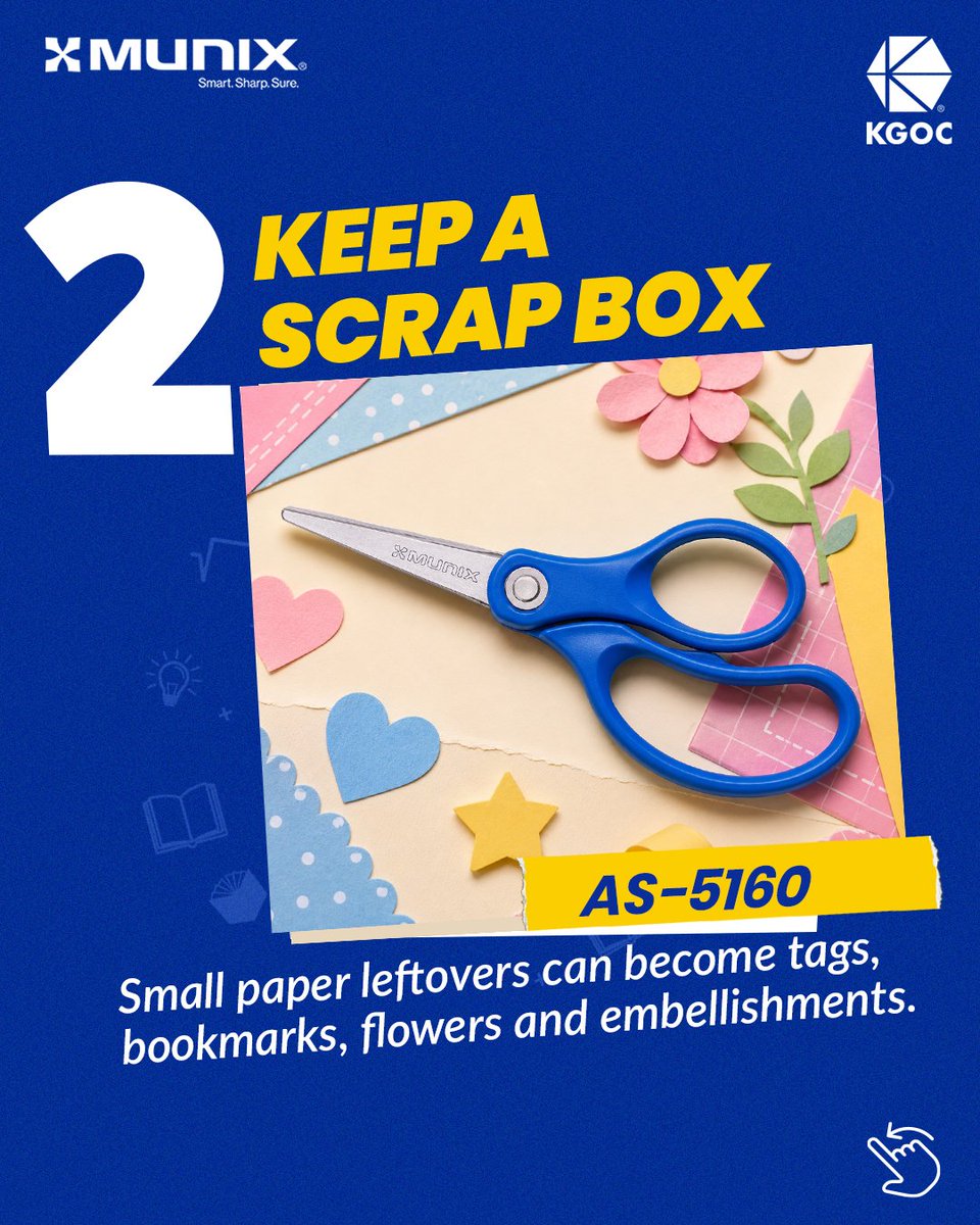 MunixKGOC's tweet photo. Every great DIY project starts with the right techniques and the right tools.

Save these craft tips for your next creative project.

#Munix #KGOC #Scissors #CraftTips #DIYProjects

(1/2) https://t.co/gNa7ptwRvq