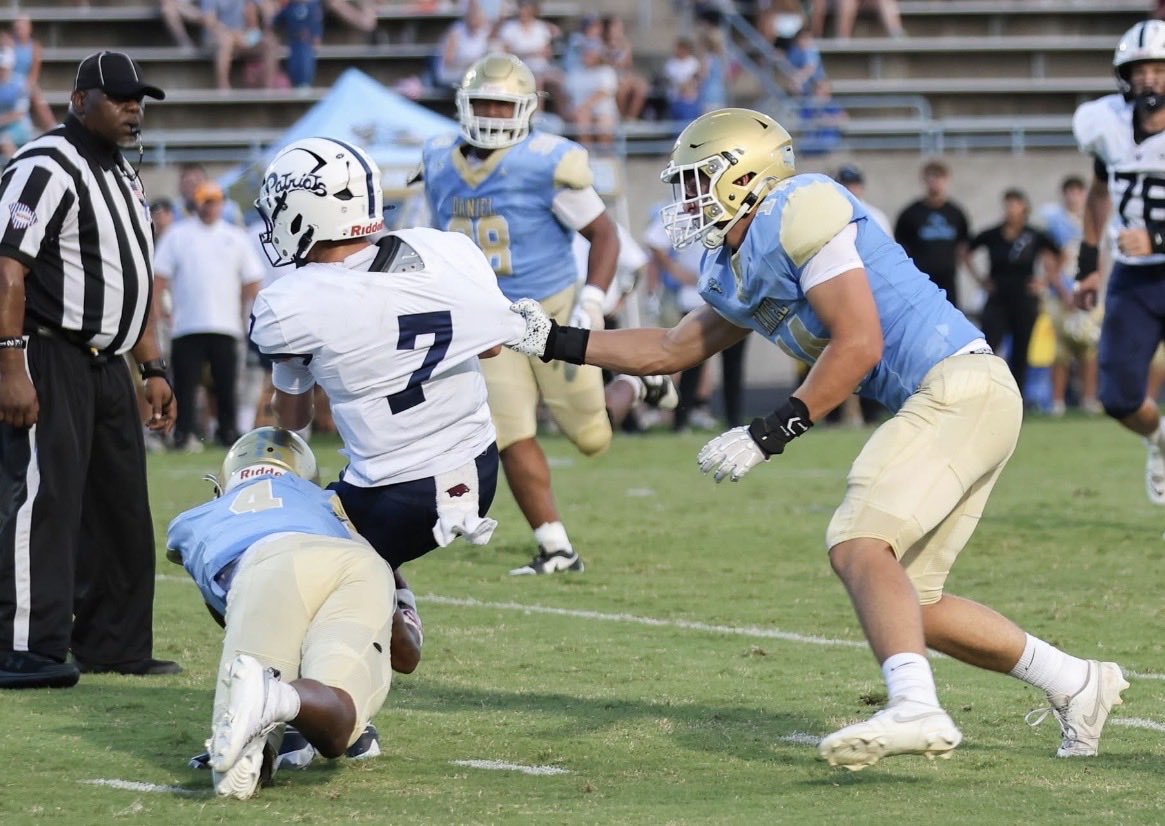 JacksonOwnbey54's tweet photo. Another Big Time Game this week vs 4A Greenville Red Raiders! #BeThere
#WinToday
@dwdanielFB 
@On3 
@Rivals 
@CharlesPower 
@247recruiting 
@PRecruiting7 
@sixstarfootball 
@One11Recruiting https://t.co/y359fiWBgY