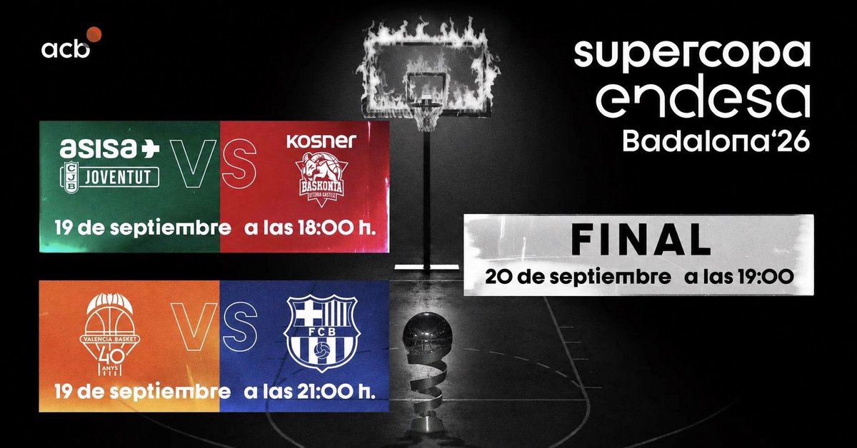 cbargentona's tweet photo. Oferta per a la família CB Argentona

Gaudiu de la Supercopa Endesa a Badalona amb un 40-50% de descompte. Entrades entre 45 i 50 € i obertes a tothom

Inscripcions fins divendres: 
social@cbargentona.cat

#SupercopaEndesa #CBArgentona https://t.co/xygDcYazrm