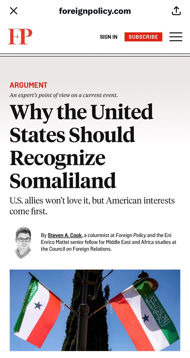 emiliotgonzalez's tweet photo. I guess I’m not alone. 

The U.S. should recognize #Somaliland.

A stable democracy on the Horn of Africa is in our best interest and of the region.

@dcexaminer 
@ForeignPolicy https://t.co/2USWRSJMuW