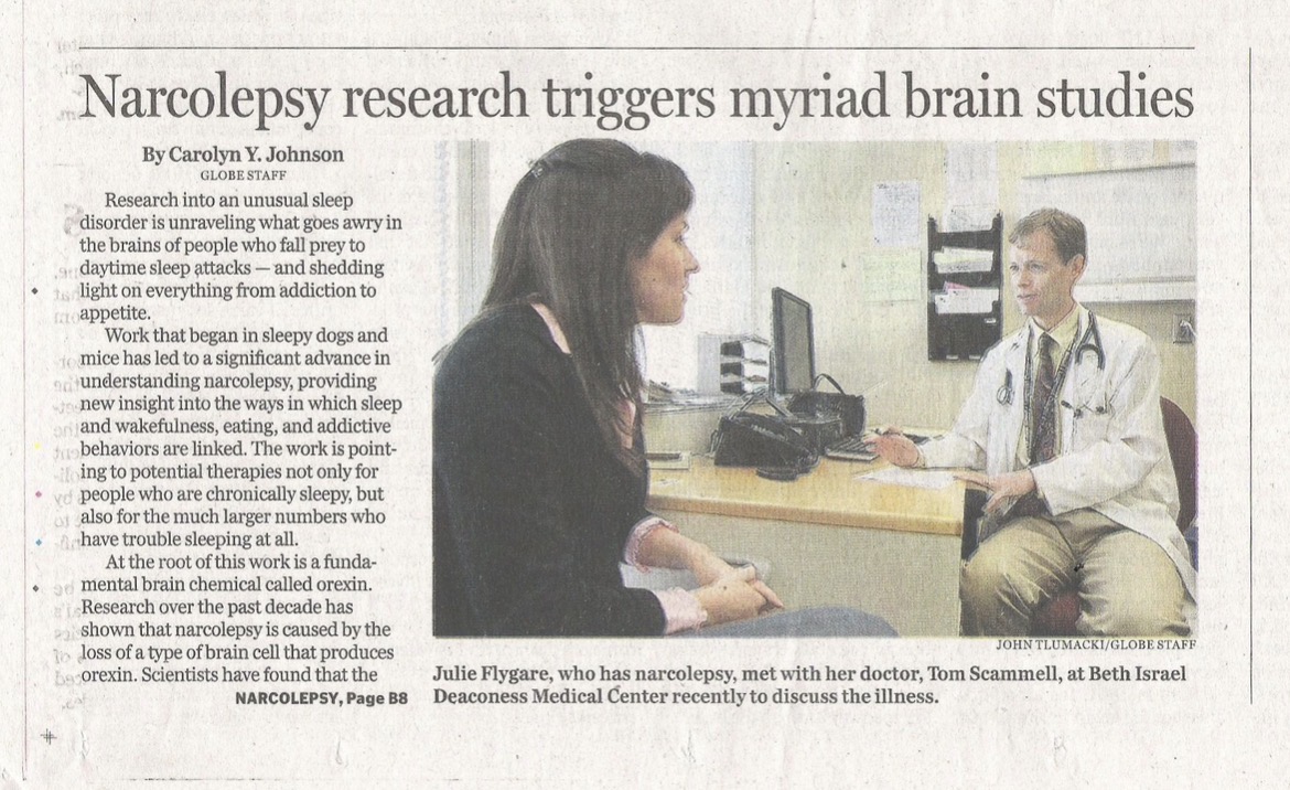 Carolynyjohnson's tweet photo. A reflection on getting older: When I was starting out in journalism, I met @RemRunner. She was super self-possessed, high-achieving - and she had only recently been diagnosed with narcolepsy. I wrote a story about the idea (then kinda fanciful) of creating a targeted drug. https://t.co/OflmoHqcIZ