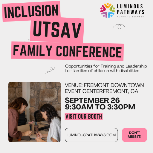 LP_ways's tweet photo. Inclusion Utsav Family Conference on September 26, 2026, at the Fremont Downtown Event Center! 💙
Come visit our booth and meet our team
📅 September 26, 2026
 ⏰ 8:00 AM – 3:00 PM
 📍 Fremont Downtown Event Center, Fremont, CA
Luminous Pathways can support your family! https://t.co/eTDdstlfwl
