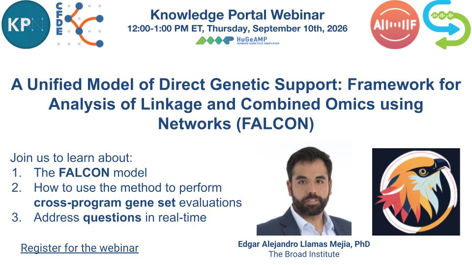 AMP_CMDKP's tweet photo. ❓ What is the likelihood that a gene is connected to a trait, and which specific variants drive that connection?
🧬 Learn how FALCON, a powerful Bayesian method that transforms complex genetic data into actionable insights, can help at our webinar!
📆 Sept 10, 26 | 12–1 PM ET https://t.co/PQJnDKgzIZ