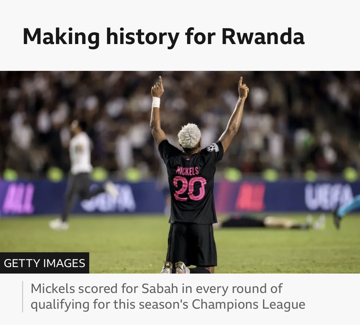 rigogaruth's tweet photo. BBC Sport  , Rwanda 🇷🇼 to the World 

Iyi nkuru muyisome neza 

Aha bizangora gukurikira Man Utd pe ! 

Once HE Paul Kagame , said , we are small country, but we are not small people. https://t.co/dJnUhsH5AE