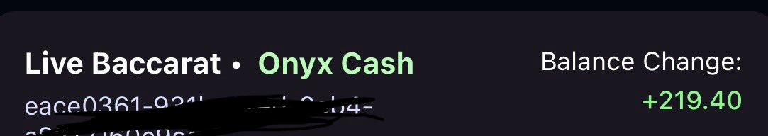 blocksthelay's tweet photo. Shoutout to @OnyxOdds putting in live dealers and hit the bonus on my first baccarat session https://t.co/dt4Ri0dPhA