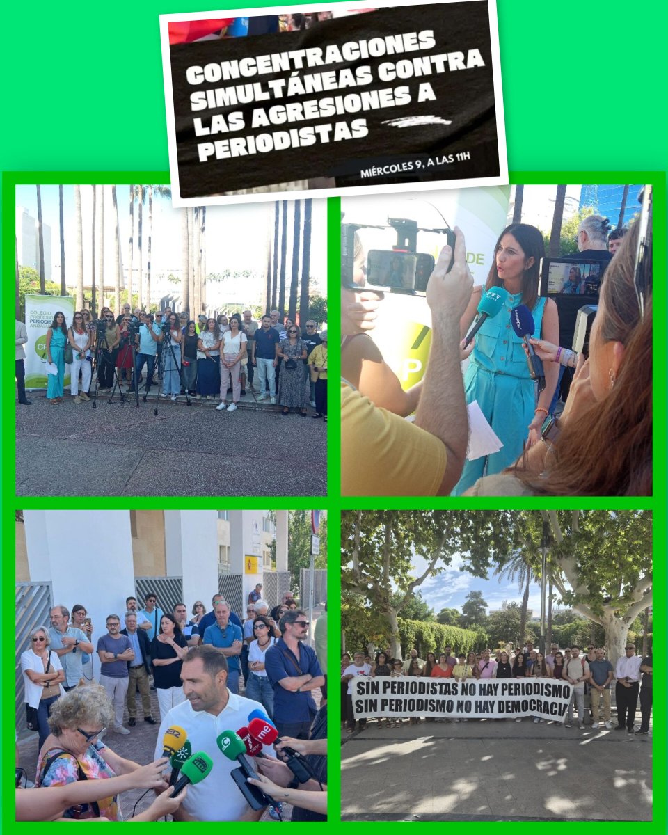 PeriodistasAND's tweet photo. 📰Nos unimos en #Ceuta, Melilla y toda Andalucía:
¡No más agresiones a #periodistas!

▶️Atacar a periodistas, cámaras y fotógrafos es intentar silenciar la realidad y debilitar nuestra democracia

🎥Exigimos protección real y actuación de oficio
#SomosCPPA
#PeriodistasdeAndalucia https://t.co/5D81MkPRs3