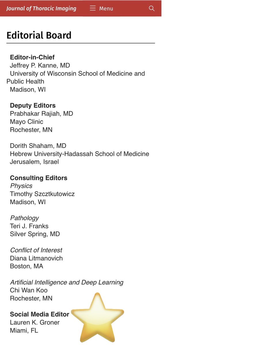 LaurenGroner's tweet photo. 👋 Excited to be the new Social Media Editor for Journal of Thoracic Imaging!

I’m looking forward to sharing the latest from #JTI + connecting with the thoracic imaging, medicine, oncology, and surgery communities here.

Please follow JTI’s new official account: @JTIJournal 🫁 https://t.co/D7wBy8Tj15