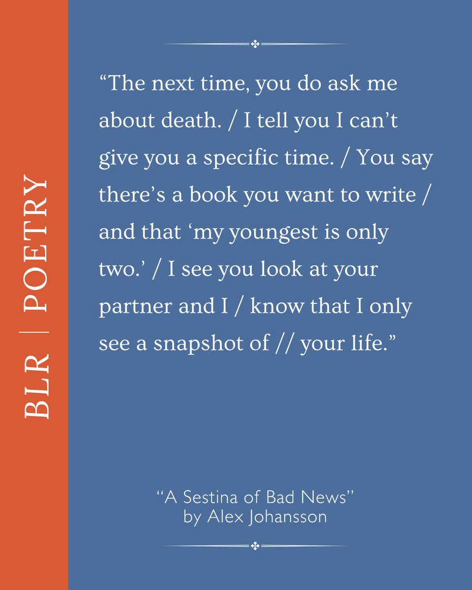 BLReview's tweet photo. This week's featured issue—part of our 25th anniversary lookback—highlights poetry &amp; prose on displacement, allowing readers to grapple with the upending of the familiar, the shifting of lives, and the geographical &amp; emotional sense of belonging elsewhere. https://t.co/eWzR0B0GS5 https://t.co/BsCfP7Yipj