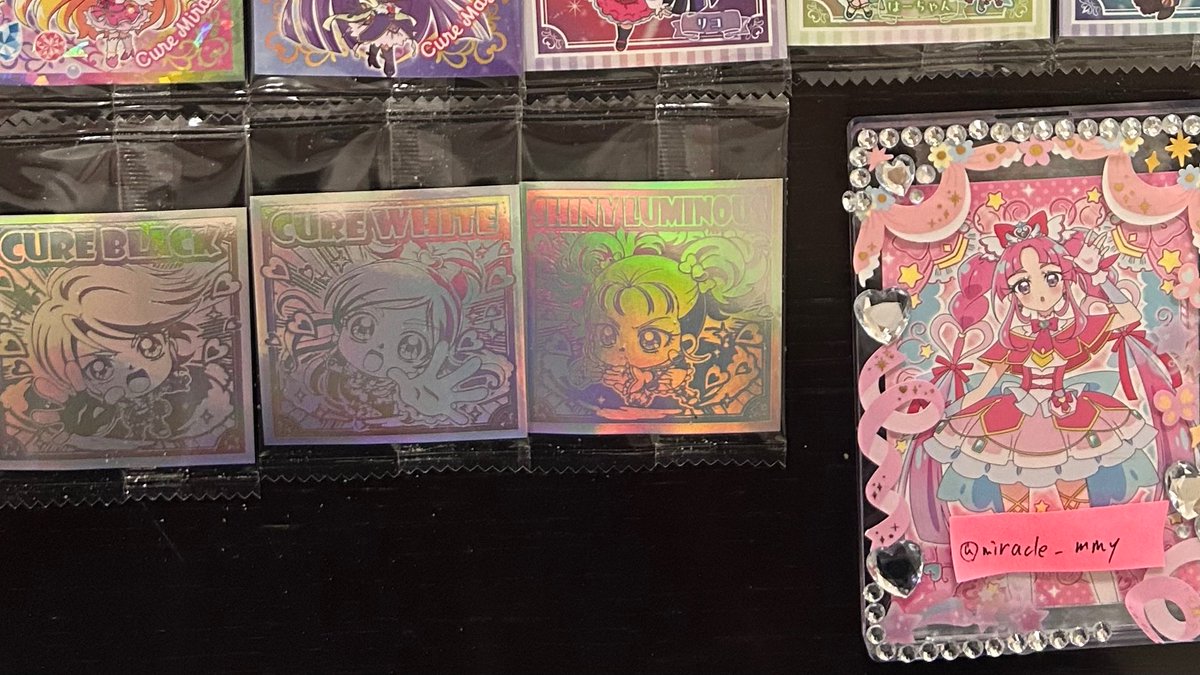 miracle_mmy's tweet photo. プリキュア にふぉるめーしょん 交換

譲 5周年レア ブラック、ホワイト、ルミナス

求 キュアミラクル>みらい

ミラクル含むお取引優先させて頂きます。お気軽にお声掛けください https://t.co/r9BLbXUf2U