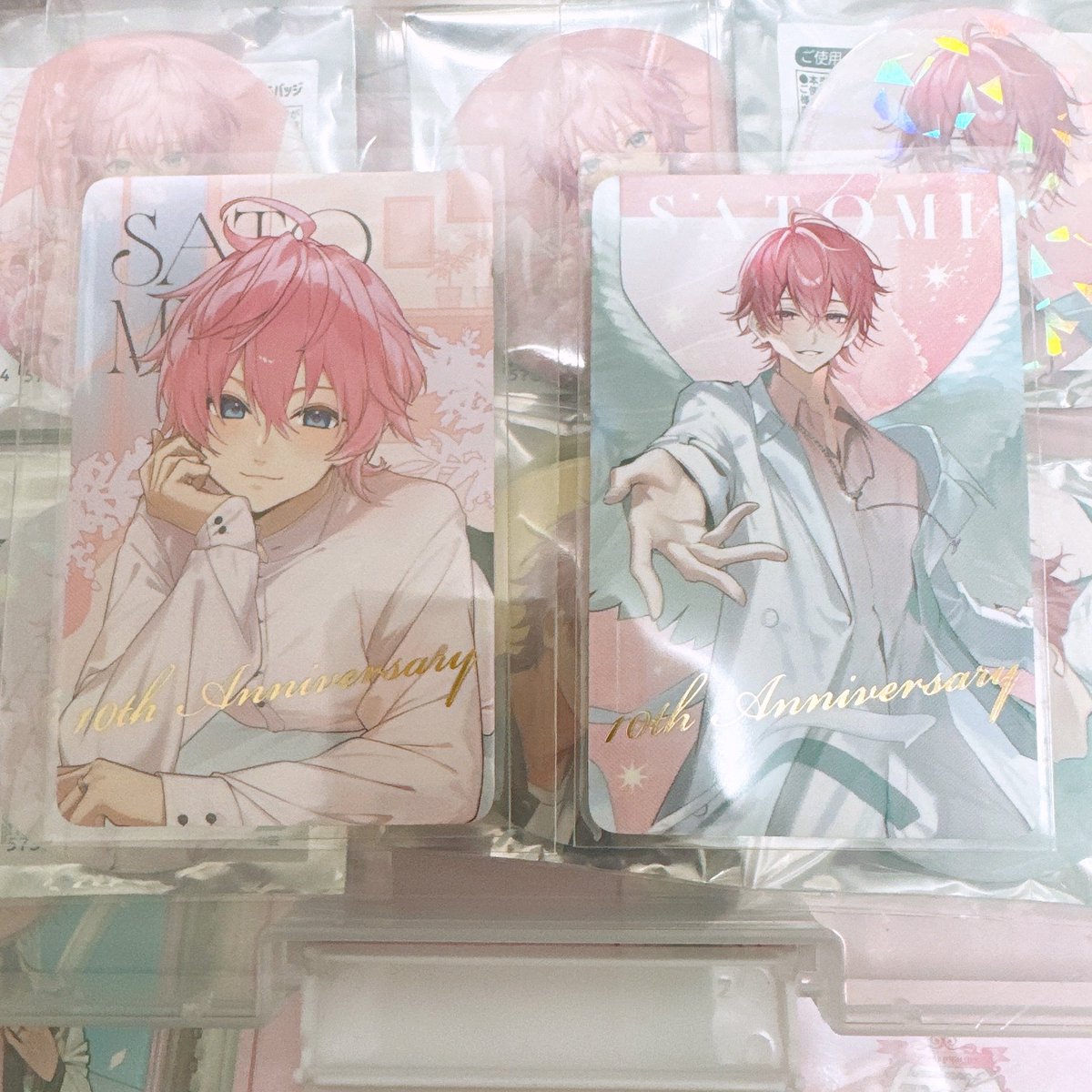 CR_SSY_'s tweet photo. 🐱🩷 10周年グッズ交換

求)   画像1枚目 ✨️レアカード

譲)   画像2枚目

郵送または手渡し可能です
お気軽にご連絡ください
 #さとみくんグッズ交換 
 #すとぷりグッズ交換 https://t.co/SpgEHOJhHW