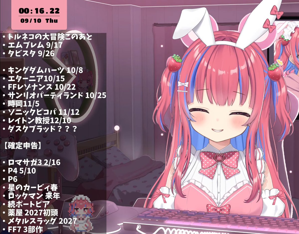 keroruYDK's tweet photo. ニンダイ同時視聴会見てくれてありがとう！
この表の中にモンスターズ入れ忘れました。
来年まで予定がパツパツの人になりました、対戦よろしくお願いします
#YDKの配信 https://t.co/7ZYeUTa5yA