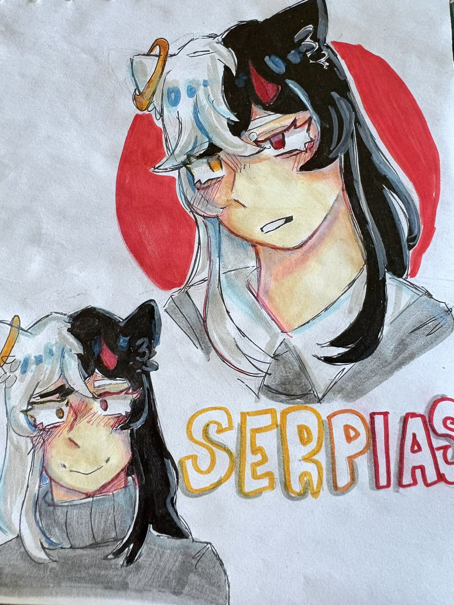Renkashark's tweet photo. Un serpias ᕦ(ò_óˇ)ᕤ

#serpiasfanart https://t.co/JxNDsaGzUh