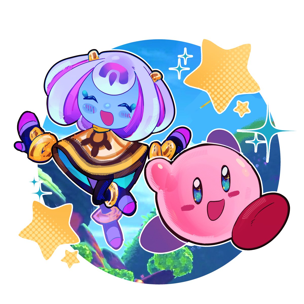 goldenastrum's tweet photo. drew this so fast KIRBY FANS MAKE OSME NOISE #kirby #kirbyandtheworldbeyond https://t.co/zvWInamFbW