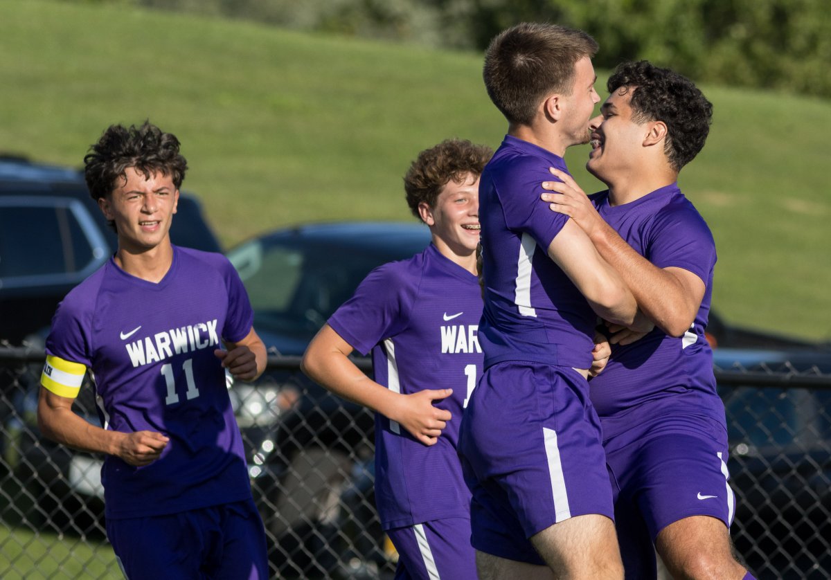 wvcsd's tweet photo. Warwick's boys soccer team opened its season with a 3-0 victory over Section 1 powerhouse Arlington on Sept. 4. Go Wildcats! https://t.co/R39uzaWm55