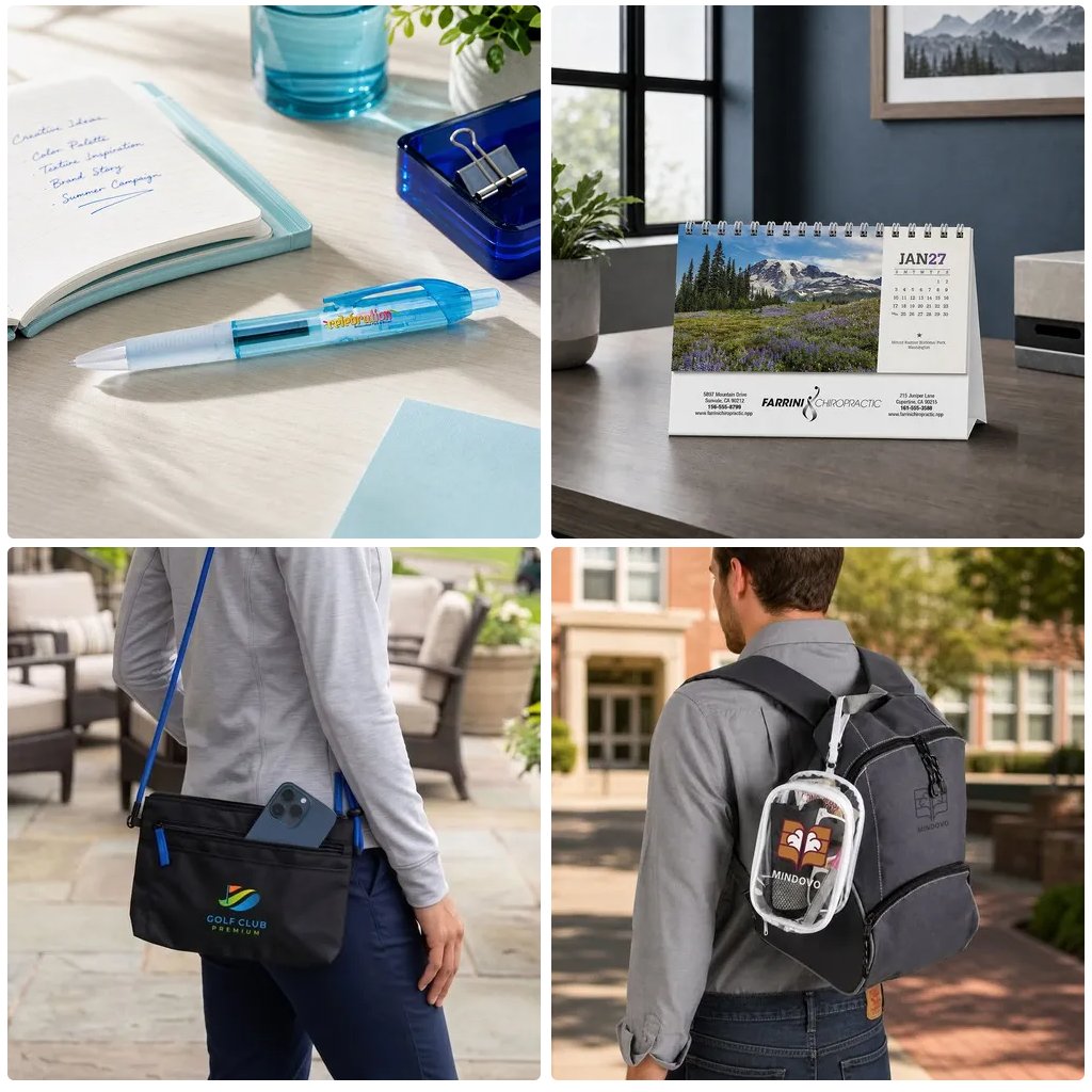 mcsewon's tweet photo. Make a lasting impression on your customers and earn their trust with these custom logo products. https://t.co/kyfuFRKpJj #GelPens #Calendars #CrossbodyBags #Pouches https://t.co/or9vXTvf6y