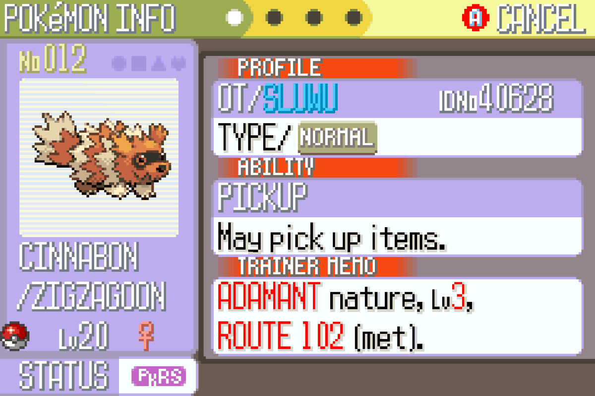 Slowpokeking2's tweet photo. Found our second member, meet Cinnabon :) great nature too. Even managed to find Pokérus whilst battling, might be a bit overleveled but oh well. https://t.co/VSTZ31gZXb