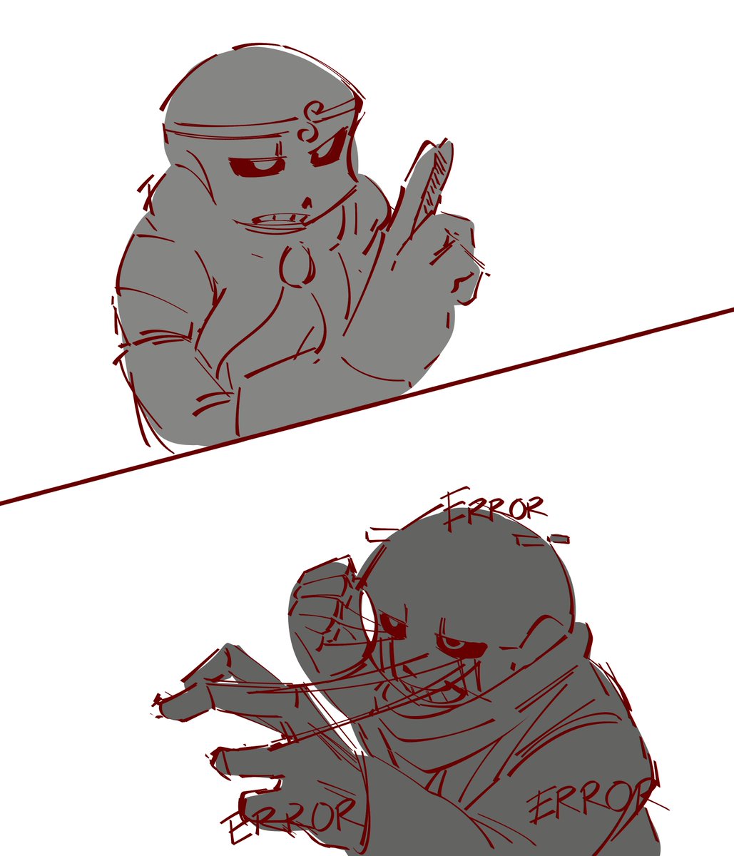 khochiii's tweet photo. my art juice depleting hard but #ERRORSWEEP #sanspoll https://t.co/HNy69bPyXQ