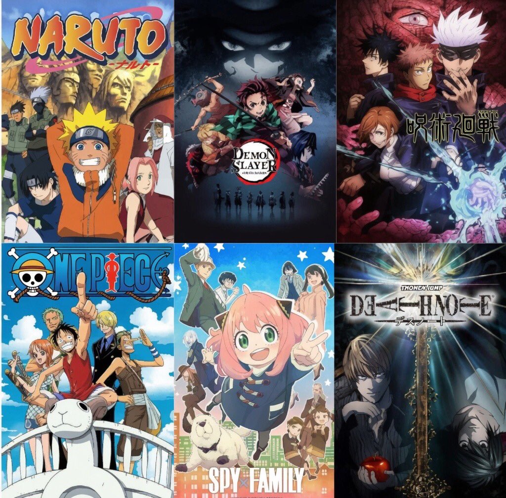 NotJayMarlin's tweet photo. Rank these Anime from Best to Worst based on their Story/Plot https://t.co/lSYugVehv8