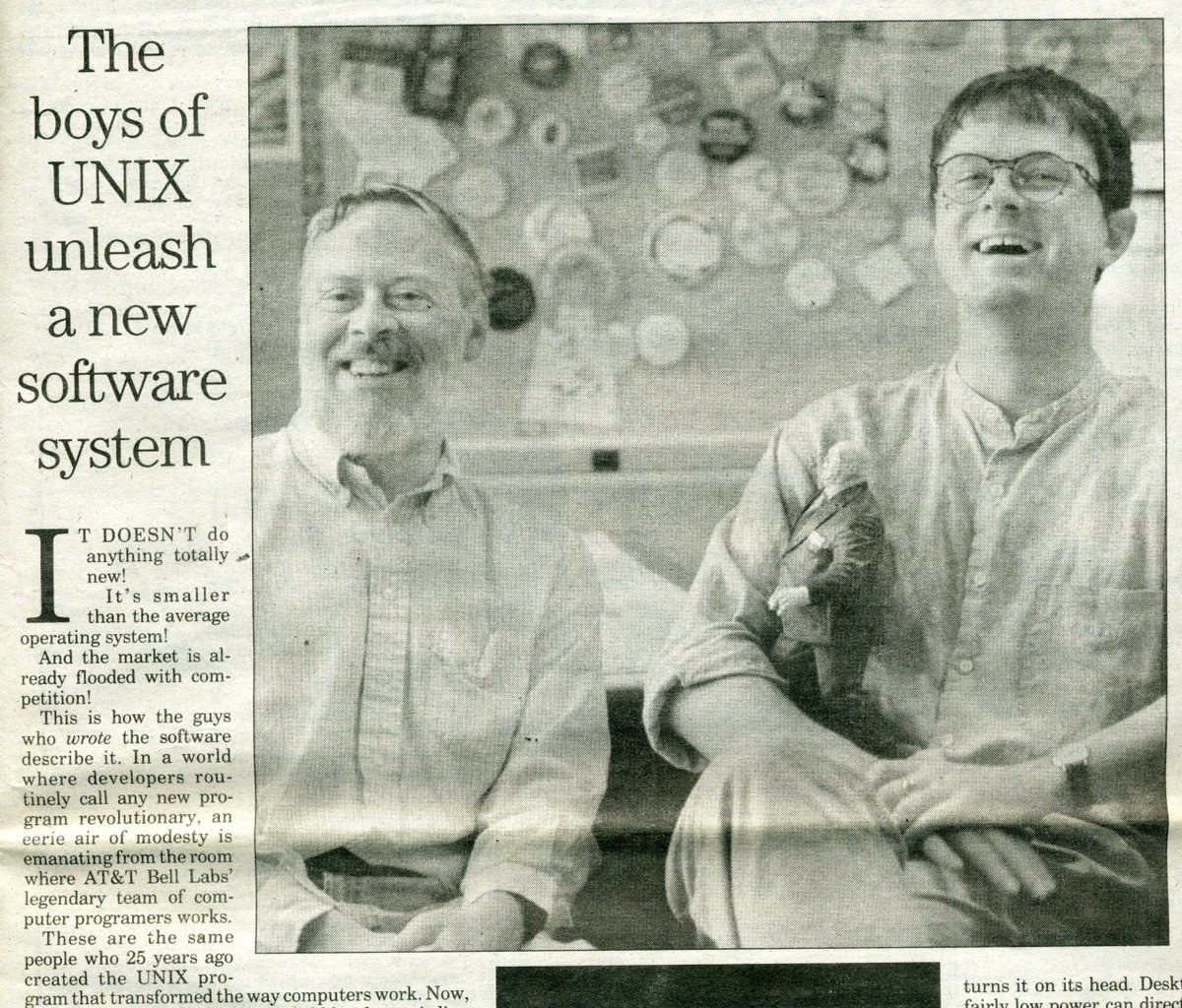 MIT_CSAIL's tweet photo. Today would have been the 85th birthday of Dennis Ritchie (left), inventor of C and co-creator of Unix.

(Image v/Ritchie family archives) https://t.co/pJJ0NPLPYM