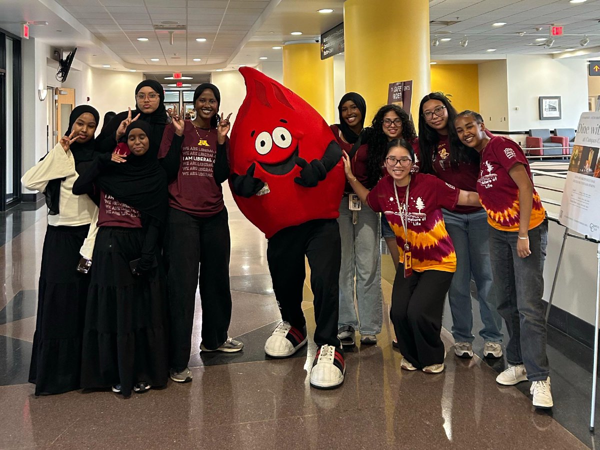 MemorialBldCtrs's tweet photo. 🩸💪 Gopher Nation showed up! @UMN_CEHD hosted their first We Give Blood drive, proving that when students rally around a cause, it can have a lifesaving impact. Because of you, we collected enough blood to save up to 66 lives! https://t.co/iHPCCzHXPj