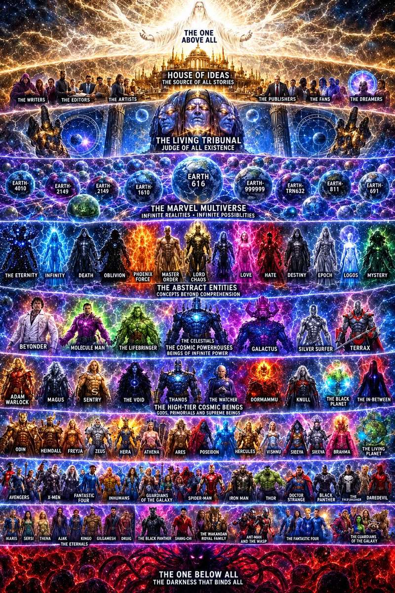 ssarwary's tweet photo. #DC vs #Marvel #worlds

#TOAA (#TheOneAboveAll) to #TOBA (#TheOneBelowAll),

#Comic https://t.co/m1sGYeEpw0