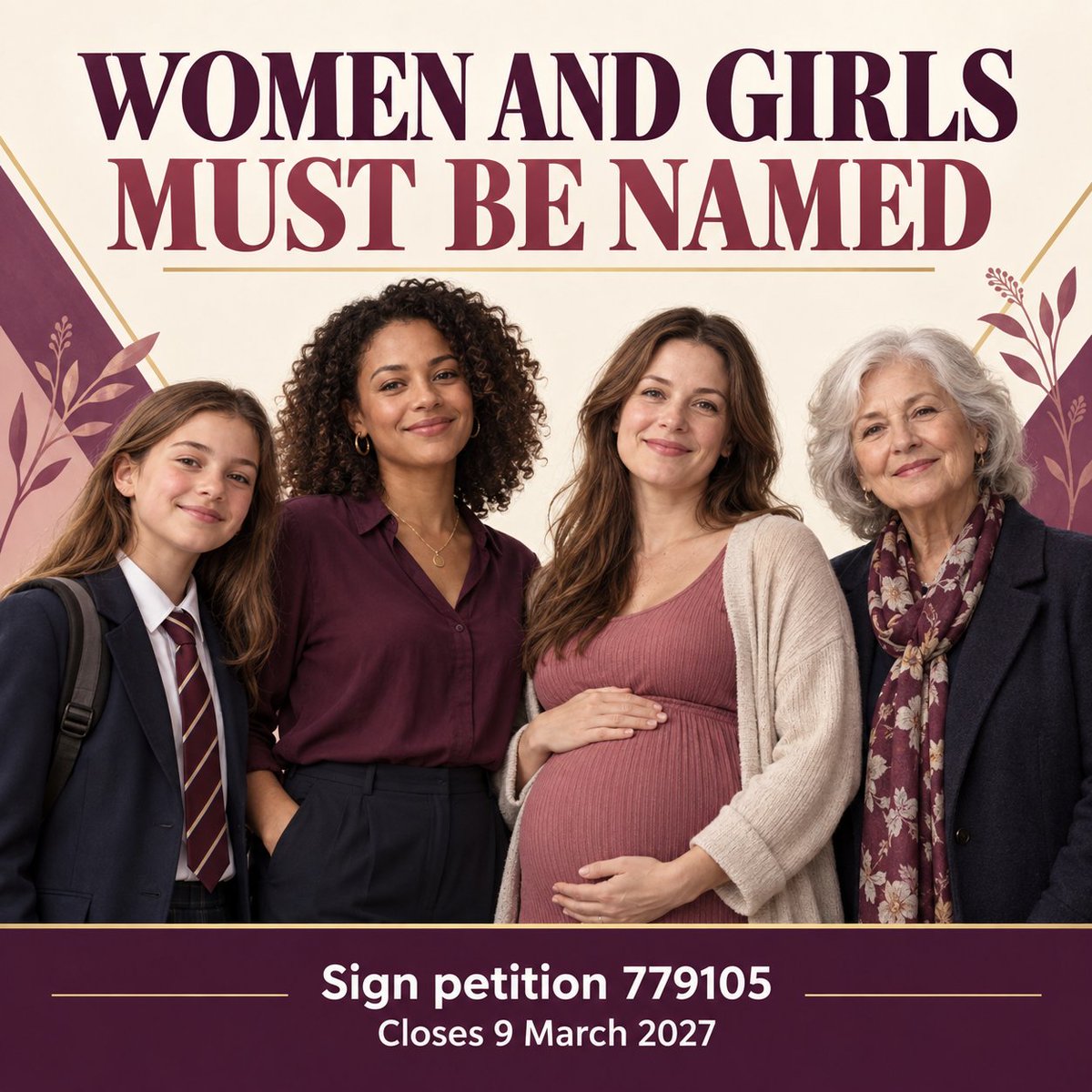JenKteach's tweet photo. Women and girls must remain visible in public language.

A new parliamentary petition asks Government departments, the NHS, education and publicly funded bodies to use the words women, girls, mothers and pregnant women as the primary and default wording in policies, guidance and public messages.

These words must not be replaced, removed, diluted or overshadowed by alternative terminology.

Clear, sex-specific language matters in healthcare, safeguarding, education, data collection and public policy.