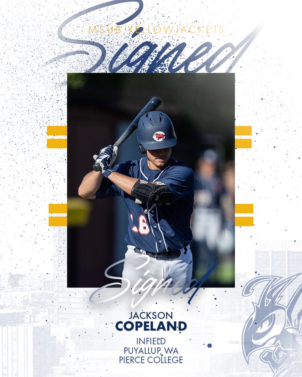 MSUBBaseball's tweet photo. Signed✍️

Congratulations Jackson, welcome to the Yellowjacket family!

#MSUBSPORTS | #MSUBBSB https://t.co/6lJ3ZY19SX