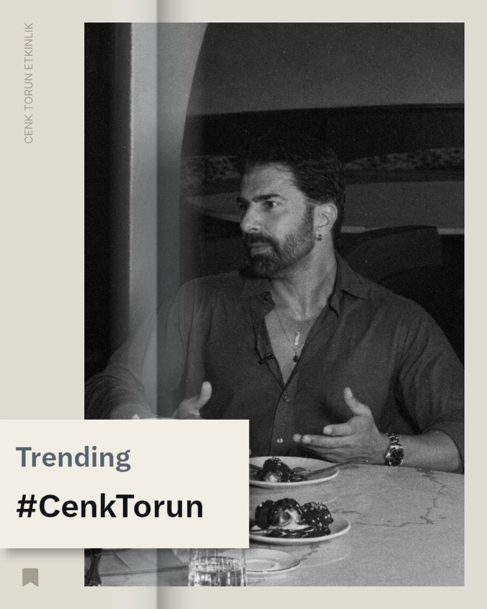 CenkTorunEtki's tweet photo. #CenkTorun 𝕏’te gündemde 🪩 https://t.co/wvUm4qbER2