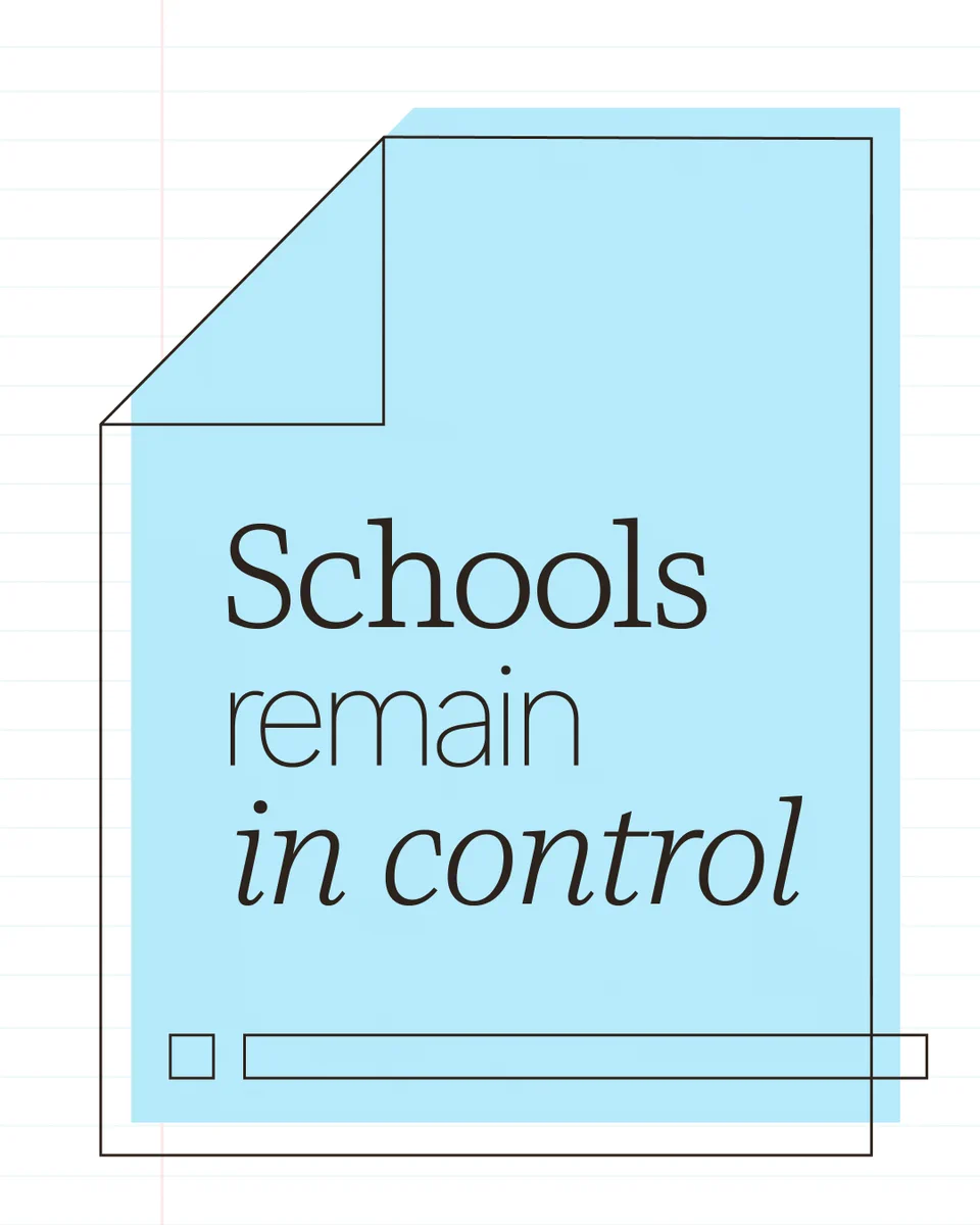 Schools remain in control