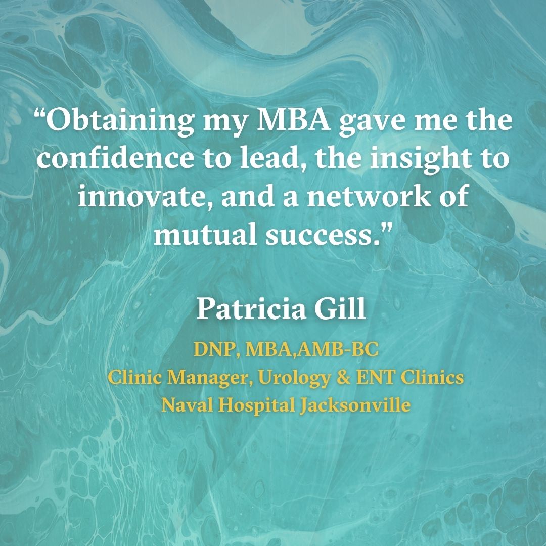 JUbusiness's tweet photo. #Alumni spotlight! Patricia Gill, #MBA '23, says, "Obtaining my MBA gave me the confidence to lead, the insight to innovate, and a network of mutual success." #PhinsUp https://t.co/I0A9S6asAe