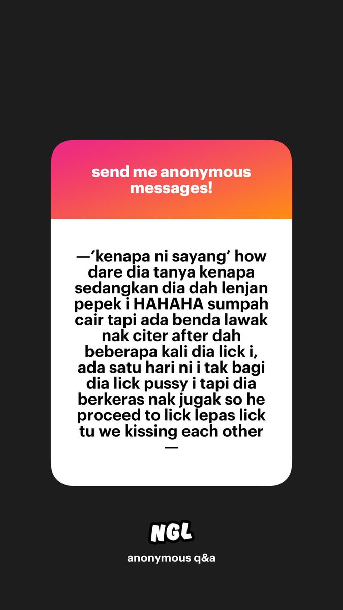 Lilykf88's tweet photo. BABE HAHAHAHHAHA I YANG WET BACA CITE U HAHHAHAHA SUKA SUKA 

tapi faham je insecure dengan pussy sendiri kan, sama lah kita, but atleast HE LICK YOURS I TK TAU HM MENCIKKKK https://t.co/7tAGw7CMjg