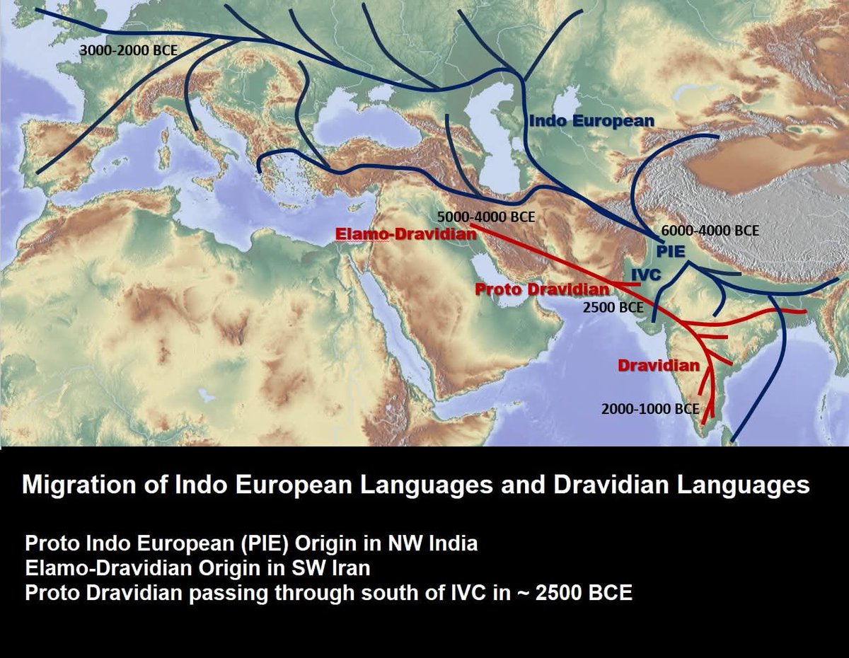 Jijith_NR's tweet photo. IVC was clearly a Vedic Civilization. 

The Geochronology of Rigveda perfectly corresponds to the Geochronology of Early & Mature Harappan Civilizations.

The span of rivers in Rgveda is from Ganga upto Kabul River. Ditto same, the Early & Mature Harappan sites are between the Ganga and Kabul Rivers. Thus, Both Rgveda and Early-Mature Harappan have the same Geography.

Chronologically they are both in the 3300-1900 BCE Period.

Thus, both are two sides of the same coin.

Early-Mature Harappan is the material culture and Rgveda is its literature counterpart.

All symbolism inside IVC is Vedic in nature:- the altars, Svastika, Yoga, Pashupati, chakra (wheel) seals, bull seals,  horse seals Rajarshis - priest-kings, Apsaras - dancing girl etc.

The old notion of IVC as Dravidian has misled scholars for close to a hundred years. Now IVC Script is deciphered as Samskrtam. Thus it is proved to be Vedic civilization par excellence.

This also means Vedic language (later named as 'Samskrtam') - a daughter language of Proto Indo-European (PIE) - was spoken in  North West India minimum since 4000 BCE. 

This is why, all the river names in Rgveda are in Vedic language and not in Dravidian, Munda (Austro-Asiatic) or other languages. 

A foreign language entering a new region cannot easily rename the pre-existing river names in the native language of the region. 

This means the Vedic language wasn't foreign to India. It was native to India. It was born in India from its mother, PIE which was also native to India. 

This implies the PIE originated in North West India and spread to Afghanistan, Central Asia, Iran and Europe.

There are many Dravidian origin theories- Central India origin, Gujarat origin and Elam origin.

In Elam origin theory, the Dravidian languages, after originating from Elam in South West Iran did pass through the southern parts of IVC to southern Balochistan, Sindh and Gujarat during the Late Rgvedic Period (2400-1900 BCE). 

The Dravidian languages and culture absorbed some cultural elements of IVC and spread those into South India. 

This much is true. 

This fact is reflected in Rgveda with some Dravidian Rishis like Irimbiṭhi and Śirimbiṭha mentioned in the Late Rgvedic 10th Maṇḍala (2100-1900 BCE). 

These Dravidian Rishis were inducted into Kanva and Bharadvaja Gotras.