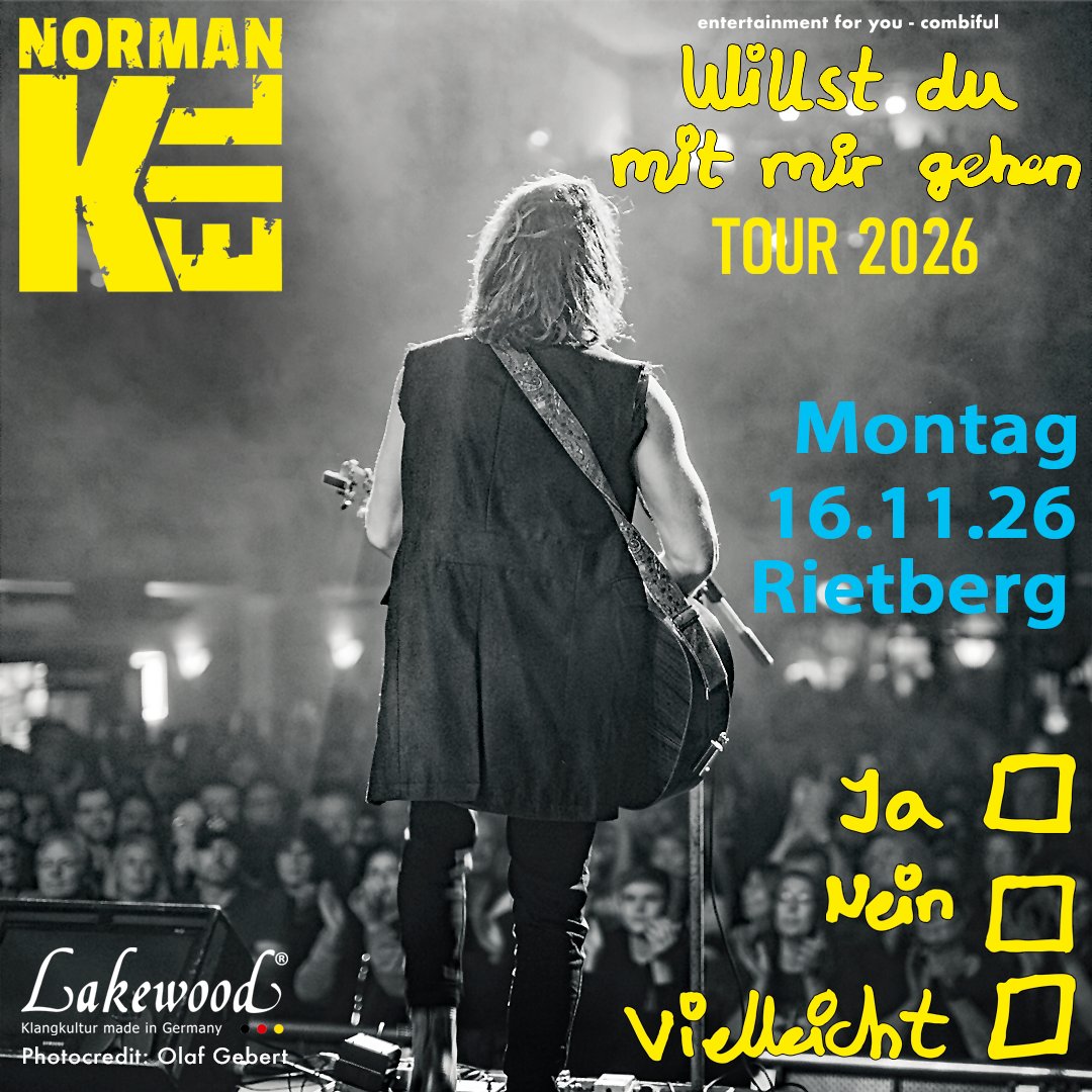 combiful's tweet photo. Norman Keil - Rietberg: Willst du mit mir gehen - Tour 2026

https://t.co/yYkJD35G10 https://t.co/ICv8poQ7pm