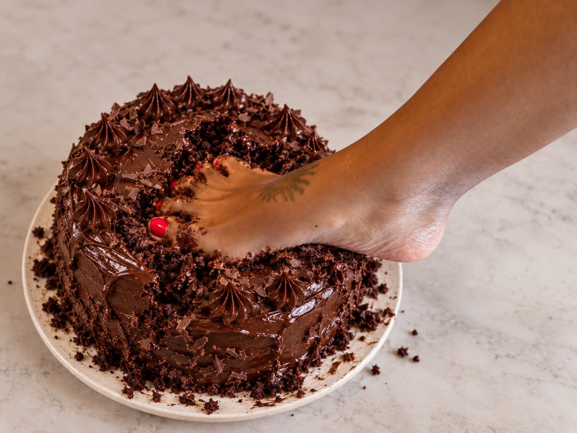 ExquisiteGailX's tweet photo. Chocolate never stood a chance 🍫👣 https://t.co/RkonMluQ9v