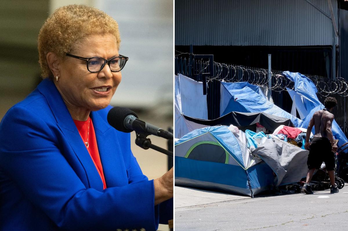 nypost's tweet photo. LA Mayor Karen Bass suddenly quits embattled homeless authority as feds turn the screws https://t.co/MR6rrCm1dY https://t.co/5MWE4YutOJ