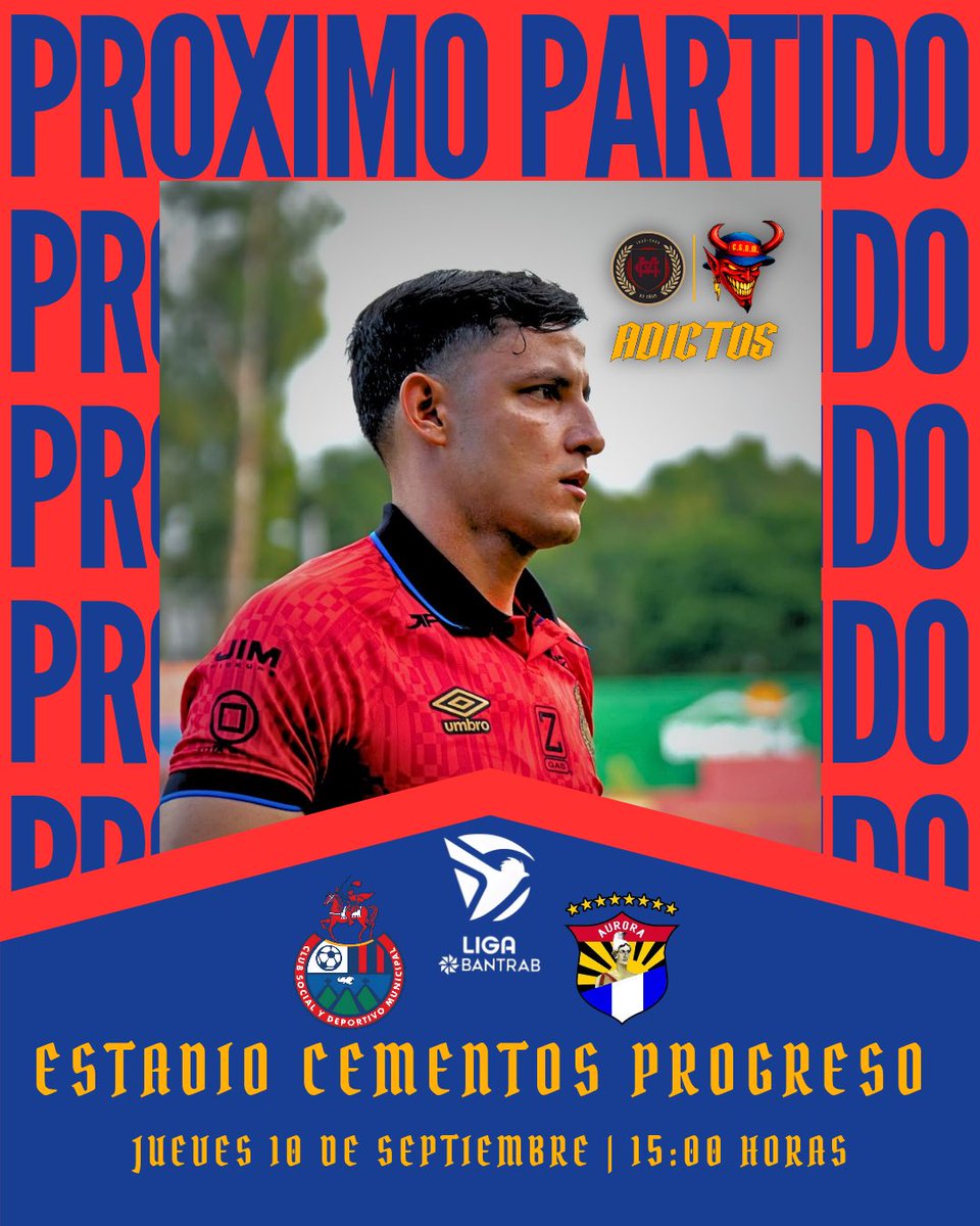 Adicts_oficial's tweet photo. ¡MAÑANA HAY QUE GANAR! 👹🚩
Es momento de dejar el alma y el corazón en cada jugada, defender estos colores con orgullo y demostrar por qué esta camiseta pesa. 👊🏼
⚽️ Aurora
🏟️ Estadio Cementos Progreso
🕒 15:00 horas
#Adictos
#LaBandaDelRojo https://t.co/ukfaw64LGM