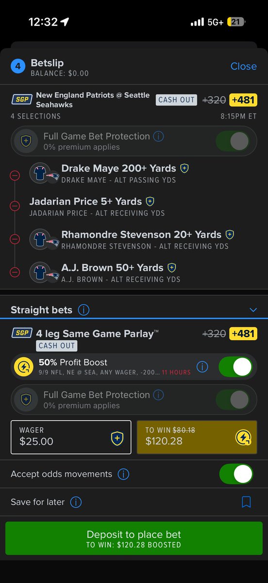 krisbrooks4's tweet photo. @LaloTalksNFL Put a profit boost on it and get you some lunch money for the week Seahawks lost walker and Charbonnet is out look for price to see a lot of work and the pats getting aj brown Dobbs looks like the playbook is going to open more for maye to sling it https://t.co/uZoMZGwOYK