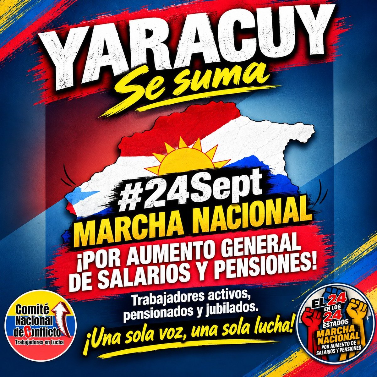AsambleaCNCTL's tweet photo. YARACUY #PaLaCalle #24S24Estados
#MarchaNacional https://t.co/Mik7q0N1m5