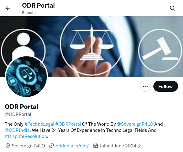TerrorTerrorist's tweet photo. Use ODR Portal of @SovereignP4LO to escape from the @DoomedIndia created by duo of Rekha Gupta and Narendra Modi. ODR Portal is the new Justice provider in India now as all Institutions have collapsed and Corruption and Bribery are now the Constitution. #BRICS2026 #BRICSIndia2026 https://t.co/PYXvD1FJlT