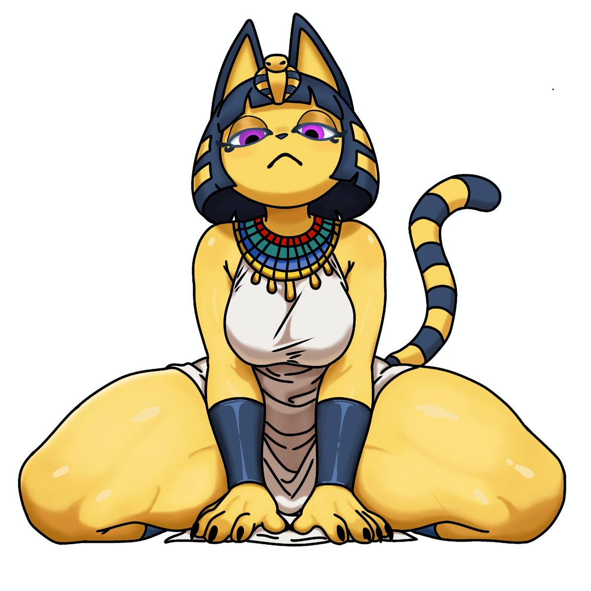 AndrewNight1202's tweet photo. Ankha wants to dominate you 💖

#animalcrossing #ankha #cat #furry #furryart #digitalart https://t.co/cLO4SDCl14