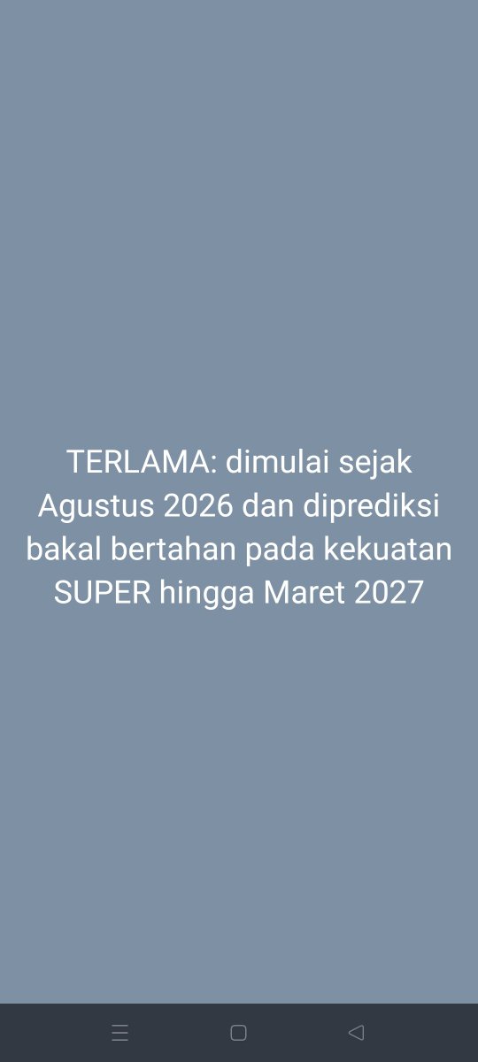 EYulihastin's tweet photo. Intensitas super tembus +3°C dan terjadi selama 8 bulan. https://t.co/nNt1kQm8Rs