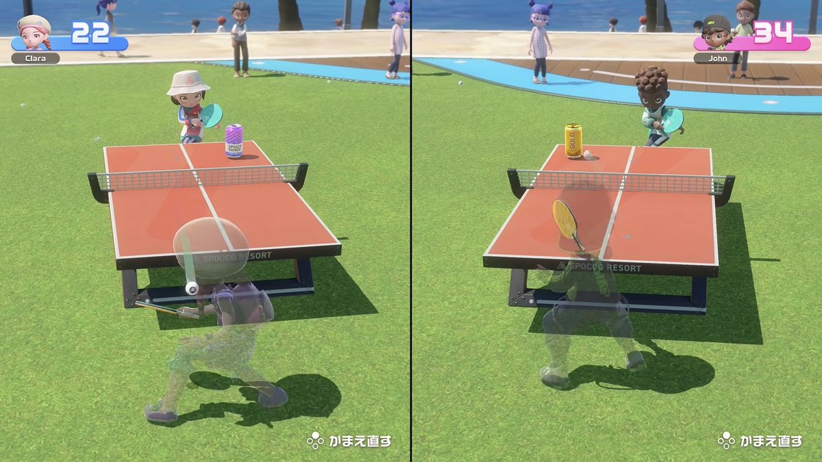 SwitchSports_'s tweet photo. 【新情報】
ピンポンで「缶あてリターン」が収録決定！Wii Sports Resortから名前を変えて登場
#SwitchSportsResort https://t.co/wKKalI6g8G