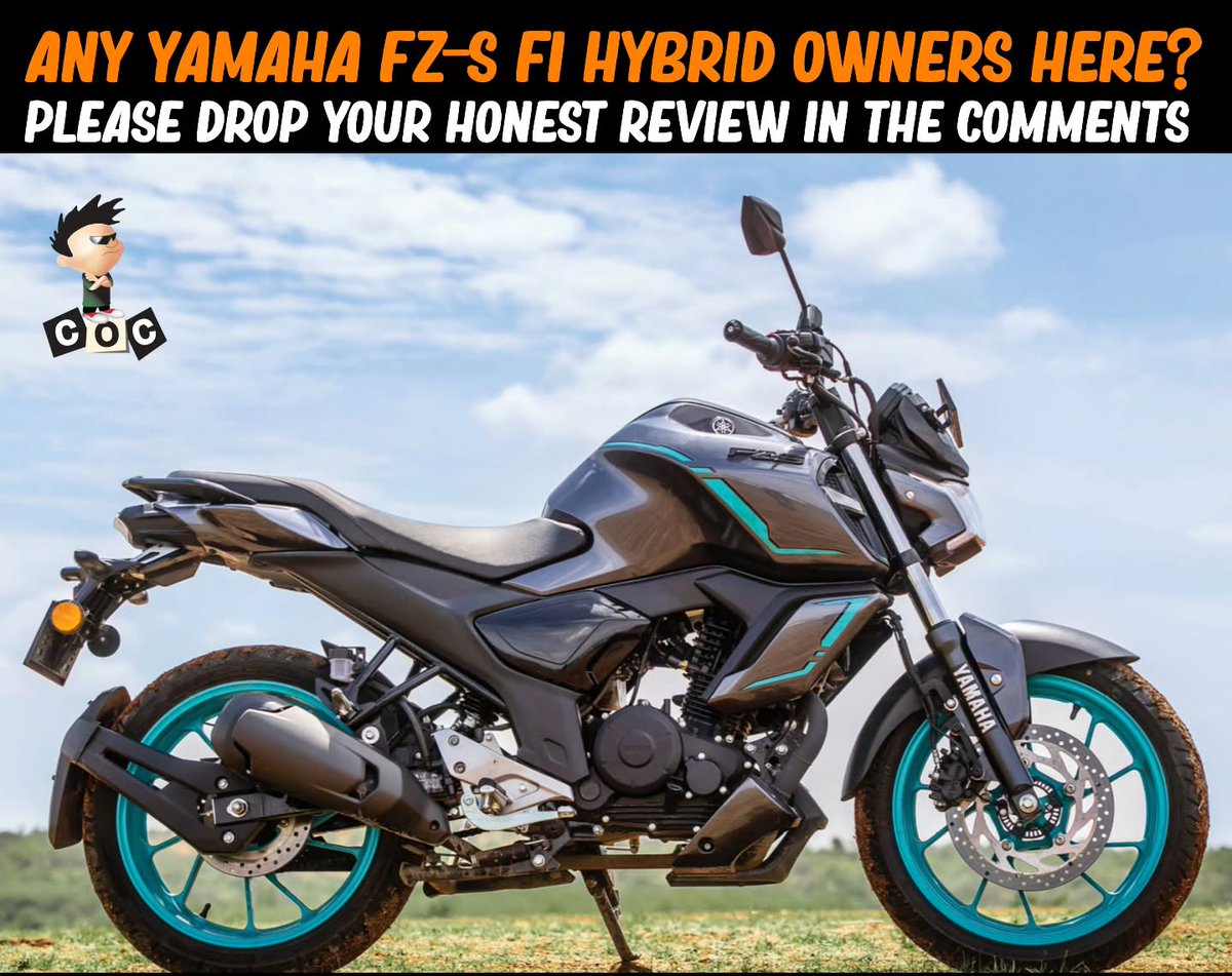 HopeGarmanjvm5's tweet photo. Is the Yamaha FZS FI Hybrid worth it in 2026? Owners, share your honest take on pickup, city mileage, comfort, maintenance, and service experience to help future buyers decide. https://t.co/eWPcLZNz1m