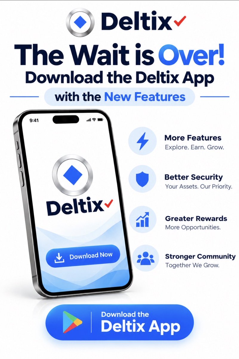 LateshShetty13's tweet photo. π The wait is over!
The Deltix App is here with exciting new features.
Download the app, explore the updates, and experience the next step in the Deltix journey.
Download now. Start exploring. ππ΅
#Deltix #DeltixApp #NewFeatures #TheWaitIsOver #Crypto https://t.co/6N6g7CtNG1